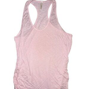 Pinkblush Womens Maternity Racerback Tank Top Pink Rayon M